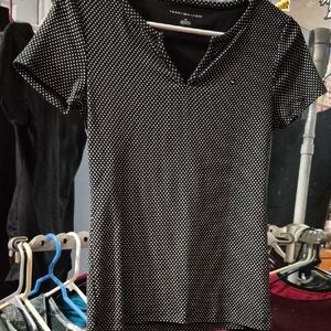 Tommy Hilfiger Black and White Polka Dot Tee